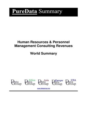 cover image of Human Resources & Personnel Management Consulting Revenues World Summary
